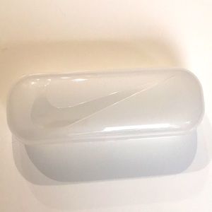 NIKE Clear Hard Eyeglasses Case Just Do It Swoosh
